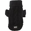 Show in main carousel: Sassy Woof Cable Knit Dog Sweater, Black, XX-Large slide 2 of 8