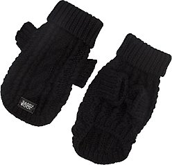 Sassy Woof Cable Knit Dog Sweater, Black, XX-Large