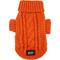 Show in main carousel: Sassy Woof Cable Knit Dog Sweater, Orange, X-Large slide 2 of 9