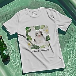 Allisandro Lotus Pet Photo & Name Personalized Ultra-Soft T-Shirt, White, 3X-Large slide 2 of 7
