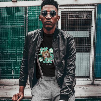 Show full view: Allisandro Begonia Pet Photo & Name Personalized Ultra-Soft T-Shirt, Black, Small slide 3 of 8