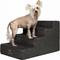 Show in main carousel: Noah & Paw Machine Washable Faux Leather 4 Step Dog Stairs, Black slide 1 of 9
