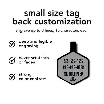 Show full view: Besties Mini Nothin’ But Net Basketball Jingle-Free Silicone Dog ID Tag, Sky Blue slide 7 of 11