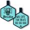 Show in main carousel: Besties Mini Nothin’ But Net Basketball Jingle-Free Silicone Dog ID Tag, Sky Blue slide 1 of 11