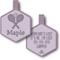 Show in main carousel: Besties Mini Match Point Tennis Jingle-Free Silicone Dog ID Tag, Heather Purple slide 1 of 11