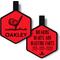 Show in main carousel: Besties Mini Hole in One Golf Jingle-Free Silicone Dog ID Tag, Red slide 1 of 11