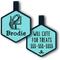 Show in main carousel: Besties Touchdown Football Jingle-Free Silicone Dog ID Tag, Sky Blue slide 1 of 10