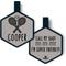 Show in main carousel: Besties Mini Match Point Tennis Jingle-Free Silicone Dog ID Tag, Grey slide 1 of 11
