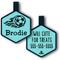 Show in main carousel: Besties Mini Soccer Star Jingle-Free Silicone Dog ID Tag, Sky Blue slide 1 of 11