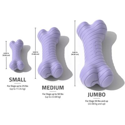 Show full view: Playology Lamb Scented Dual Layer Bone Dog Toy, Jumbo, 1 count slide 5 of 6