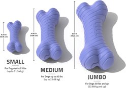 Playology Blueberry Scented Dual Layer Bone Dog Toy, Jumbo, 1 count slide 2 of 6