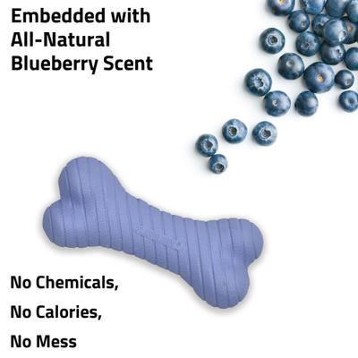 Show full view: Playology Blueberry Scented Dual Layer Bone Dog Toy, Jumbo, 1 count slide 4 of 6