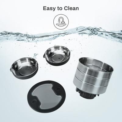 Show full view: VIVIPAL Stainless Steel Automatic Dog & Cat Feeder, 4.5-L slide 8 of 9