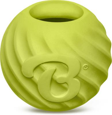 Show full view: Benebone Rubber Ball Treat Dispensing Dog Toy, Green slide 2 of 10