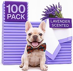 Green Lifestyle Disposable Lavender Scented Dog & Cat Pee Pads, 100 count