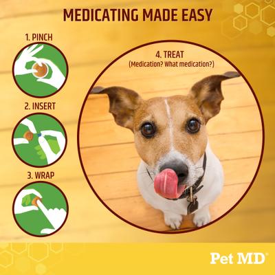 Show full view: Pet MD Wrap-A-Pill Cheese & Bacon Flavor Pill Paste, 8-oz jar slide 4 of 9
