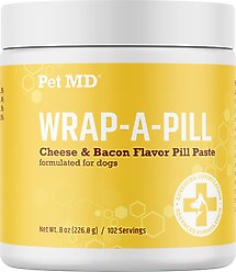 Pet MD Wrap-A-Pill Cheese & Bacon Flavor Pill Paste, 8-oz jar