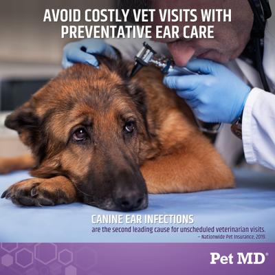 Show full view: Pet MD Tris Flush Dog & Cat Ear Cleaner, 12-fl oz bottle slide 3 of 8