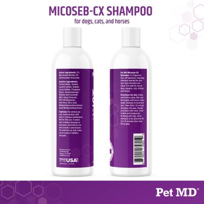 Show full view: Pet MD Micoseb-CX Anti-Fungal Medicated Pet Shampoo, 12-oz bottle slide 7 of 9