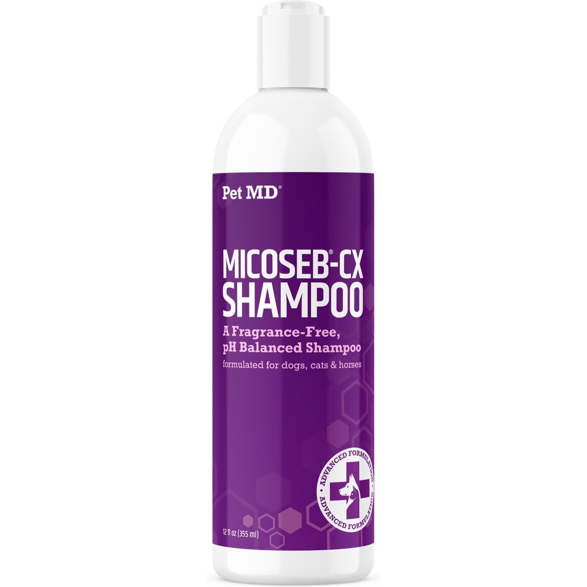 Pet MD Micoseb-CX Anti-Fungal Medicated Pet Shampoo, 12-oz bottle