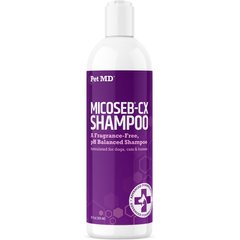 Pet MD Micoseb-CX Anti-Fungal Medicated Pet Shampoo, 12-oz bottle