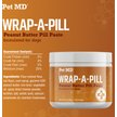 Pet MD Wrap-A-Pill with Probiotics Peanut Butter Flavored Pill Paste Nutritional Supplement for Dogs & Cats