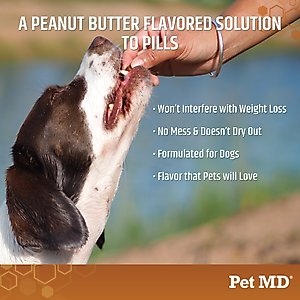 Pet MD Wrap-A-Pill Peanut Butter Flavored Pill Paste Nutritional Supplement for Dogs & Cats, 4.2-oz tub