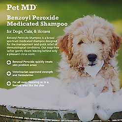 Pet MD Benzoyl Peroxide Dog & Cat Shampoo, 12-fl oz bottle slide 2 of 5