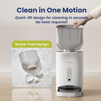 Show full view: PawsPik NutriWatch Automatic Smart Pet Feeder with Camera, 19-cup slide 7 of 11