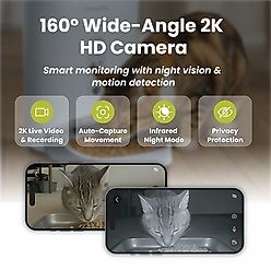 PawsPik NutriWatch Automatic Smart Pet Feeder with Camera, 19-cup slide 2 of 9