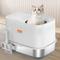 Show in main carousel: PawsPik Stainless Steel Top Entry Cat Litter Box & Scooper, Gray, X-Large slide 1 of 11