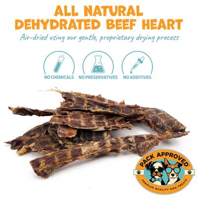 Show full view: Pack Approved Beef Heart Dehydrated Dog Treats, 3.5-oz pack slide 3 of 8