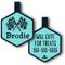 Show in main carousel: Besties Speed Zone Racing Jingle-Free Silicone Dog ID Tag, Sky Blue slide 1 of 10