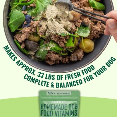 Show full view: Azestfor Homemade Dog Food Veggie Flavored Powder Multivitamins for Dogs, 1-lb bag slide 6 of 10