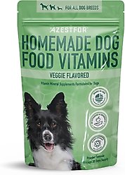 Azestfor Homemade Dog Food Veggie Flavored Powder Multivitamins for Dogs, 1-lb bag