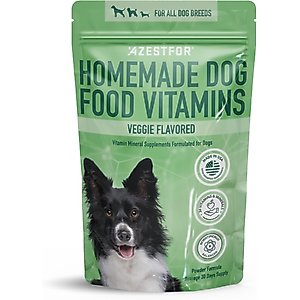 Azestfor Homemade Dog Food Veggie Flavored Powder Multivitamins for Dogs, 1-lb bag