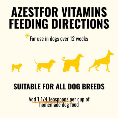 Show full view: Azestfor Homemade Dog Food Chicken Flavored Powder Vitamins for Dogs, 1-lb bag slide 8 of 10