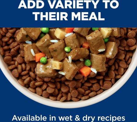 Show full view: Hill's Science Diet Adult Salmon & Barley Entree Minced Canned Wet Dog Food, 13-oz can, 12 count slide 8 of 11