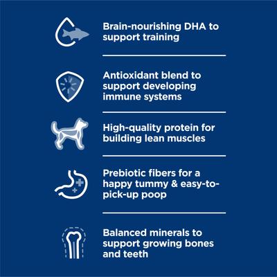 Show full view: Hill's Science Diet Puppy Chicken & Barley Entree Canned Wet Dog Food, 13-oz can, case of 12 slide 5 of 13