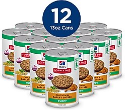Hill's Science Diet Puppy Chicken & Barley Entree Canned Wet Dog Food, 13-oz can, case of 12 slide 2 of 8