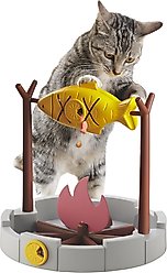 Petpals 11-in Treat Dispensing Slow Cat Feeder, Multi, Small
