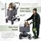 Show in main carousel: Ibiyaya Maxi Deep Carriage Dog Stroller, Twin Gray slide 2 of 9