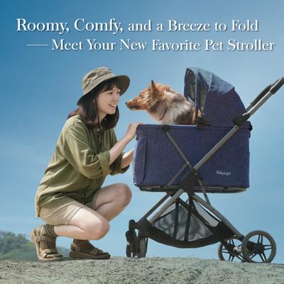 Show full view: Ibiyaya Maxi Deep Carriage Dog Stroller, Royal Blue slide 8 of 9
