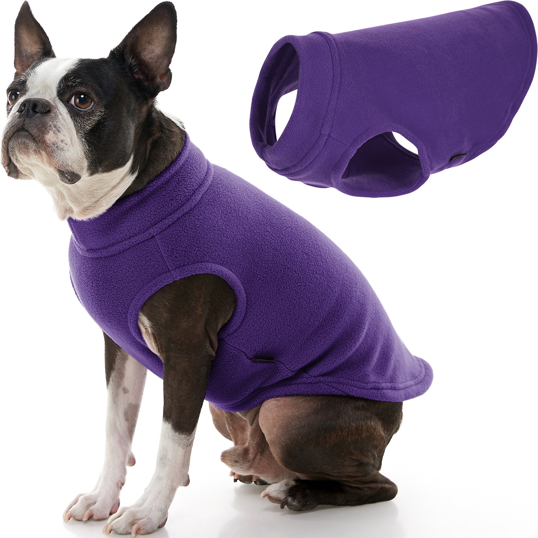 Gooby Stretch Fleece Dog Vest, Violet, X-Small