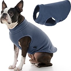 Gooby Stretch Fleece Dog Vest, Indigo Blue, Medium