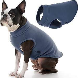 Gooby Stretch Fleece Dog Vest, Indigo Blue, Medium