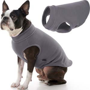 Gooby Stretch Fleece Dog Vest, Gray, XXX-Large