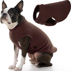 Gooby Stretch Fleece Dog Vest, Brown, XXXX-Large
