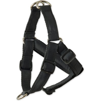 Pet Passion Pet Passion Remy Recycled Ribbon Dog Harness, Black, Medium: 19 to 22-in chest