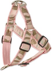 Pet Passion Remy Recycled Ribbon Dog Harness, Pink Camo, Medium: 19 to 22-in chest